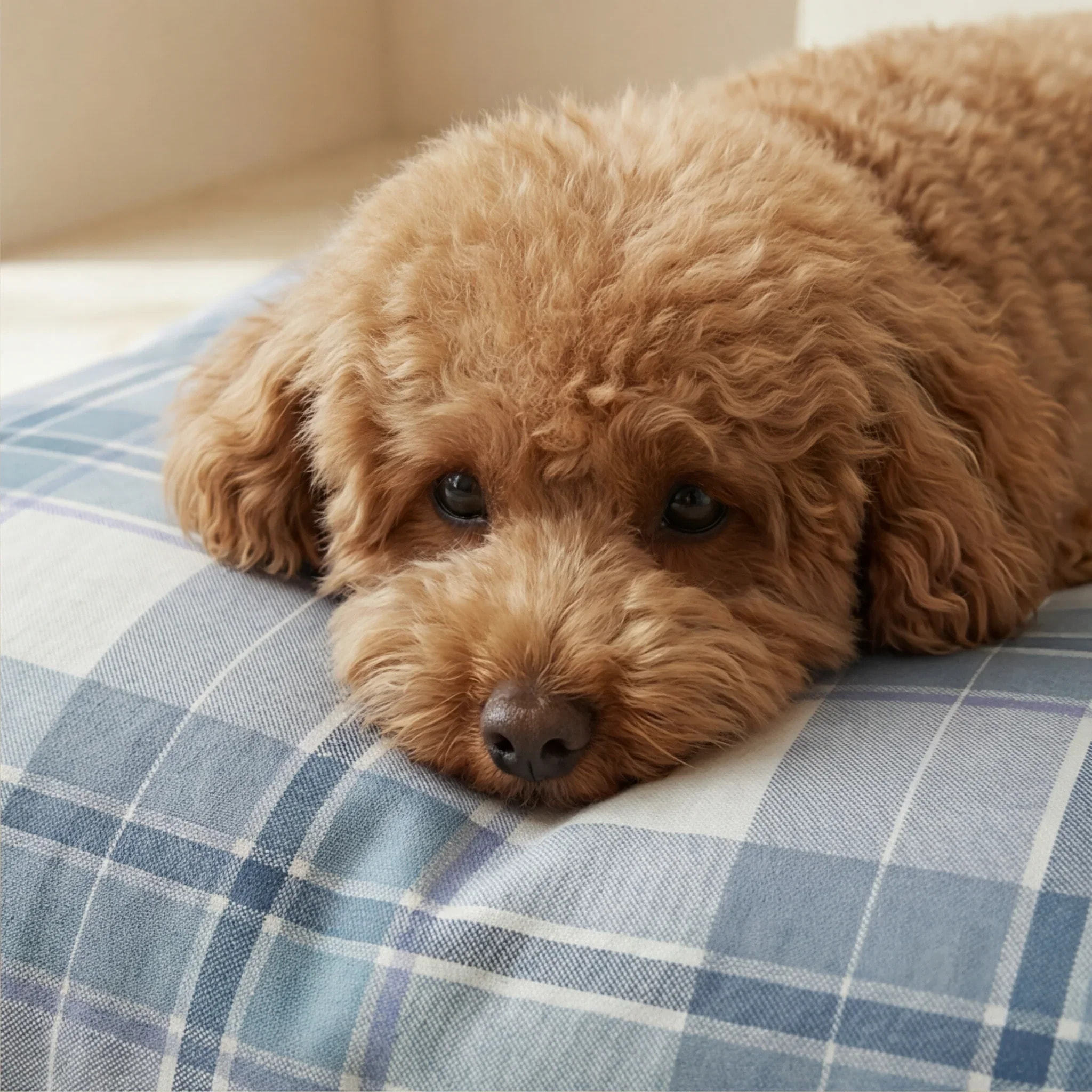 Lit pour animaux déhoussable et antitaches Valdo Bleu