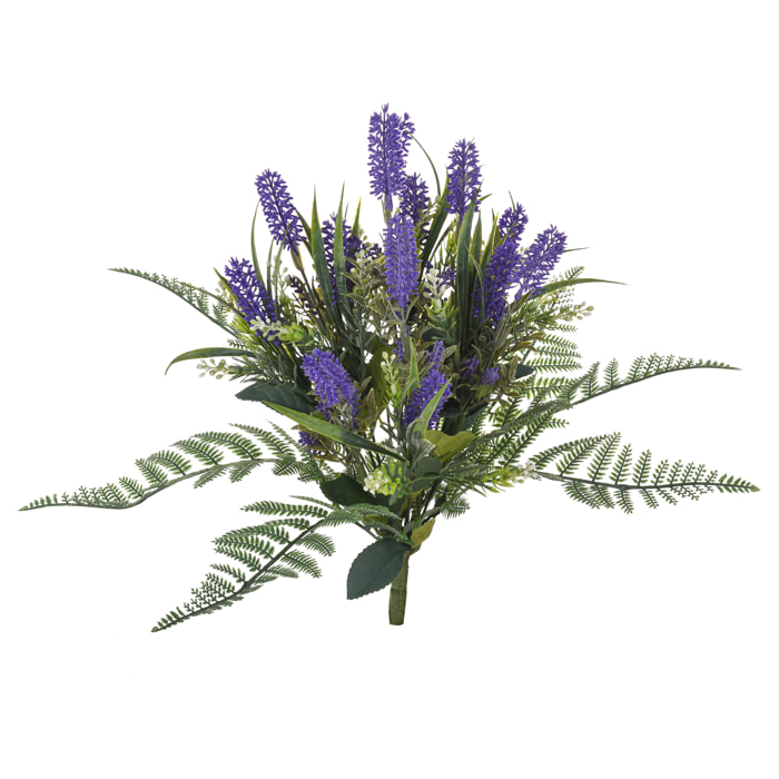 Bouquet Con Lavanda. Larghezza 5 Cm - Pezzi 2 - 35X48,5X35cm - Colore: Altro - Bianchi Dino - Fiori Artificiali