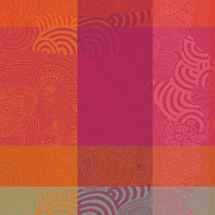 Serviette Mille rainures flamboyant