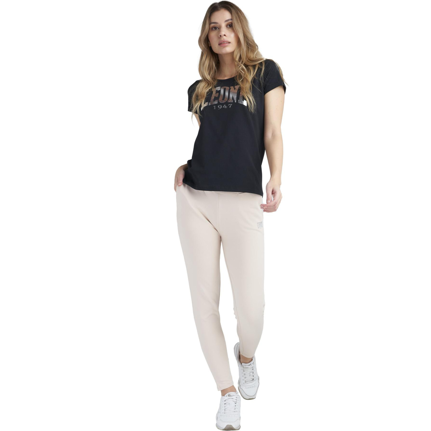 T-shirt maxi logo donna con maniche corte Training