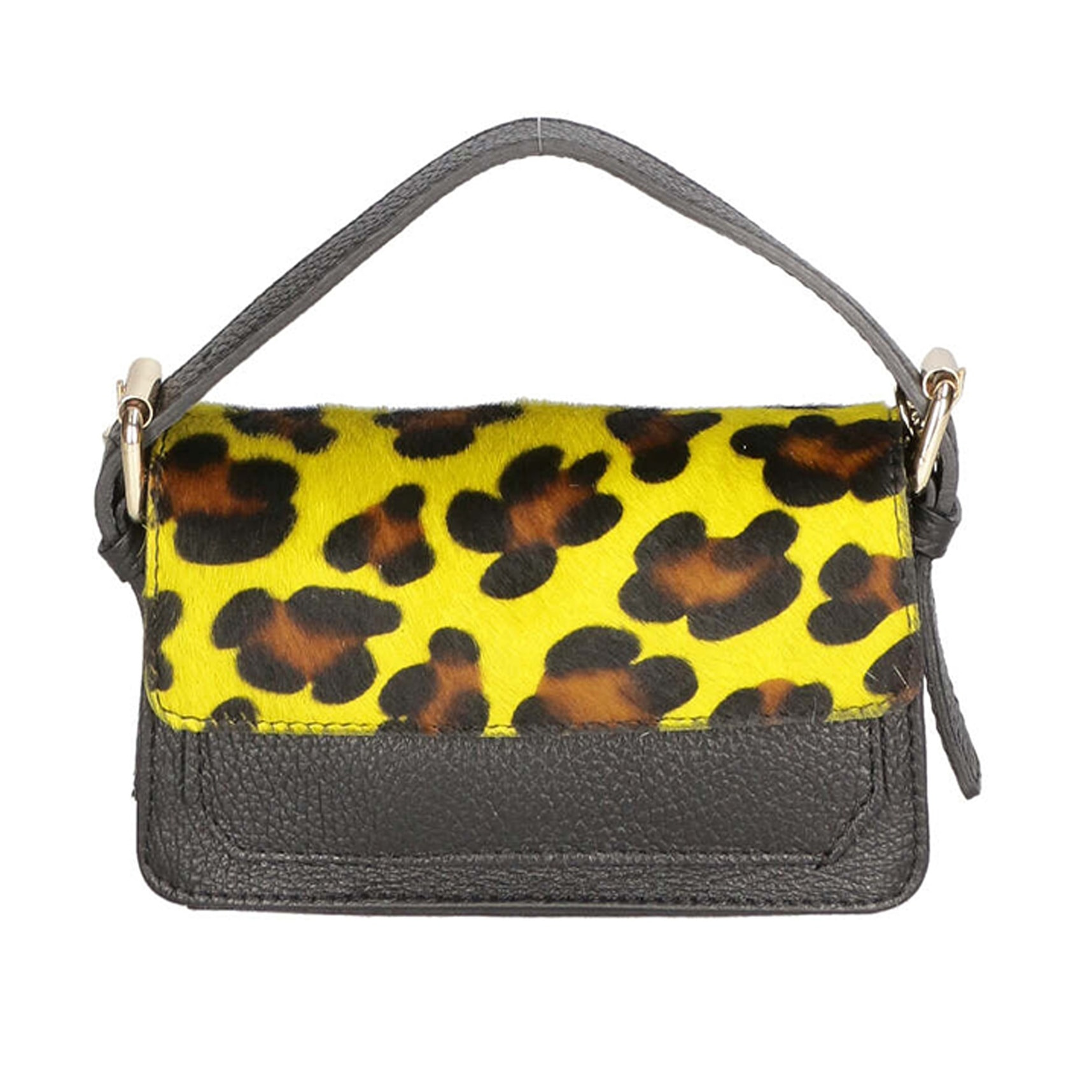 Borsa a mano da donna - Modello Aleide - Vera pelle - 18.0 x 11.0 x 6.5 cm