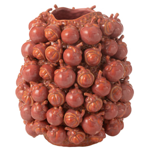 J-Line vase Botanica poterie - céramique - cuivre/rose - small