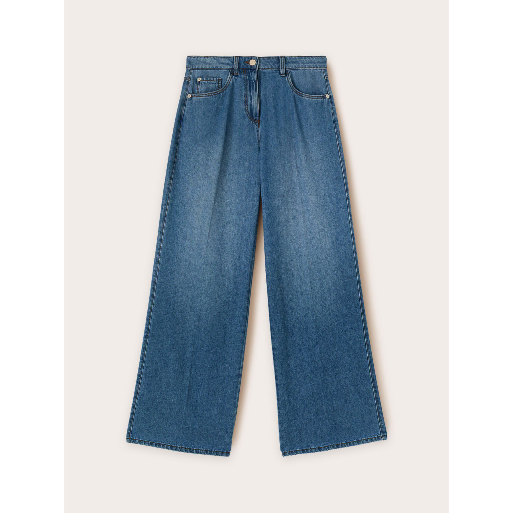 Motivi - Jeans wide leg light blue - Azzurro