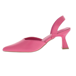 Marina Galanti Scarpe Donna Decollete Slingback Tacco 7 MG S24A003 Fuxia