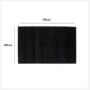 Tapis 120x70cm Bambou latté Noir