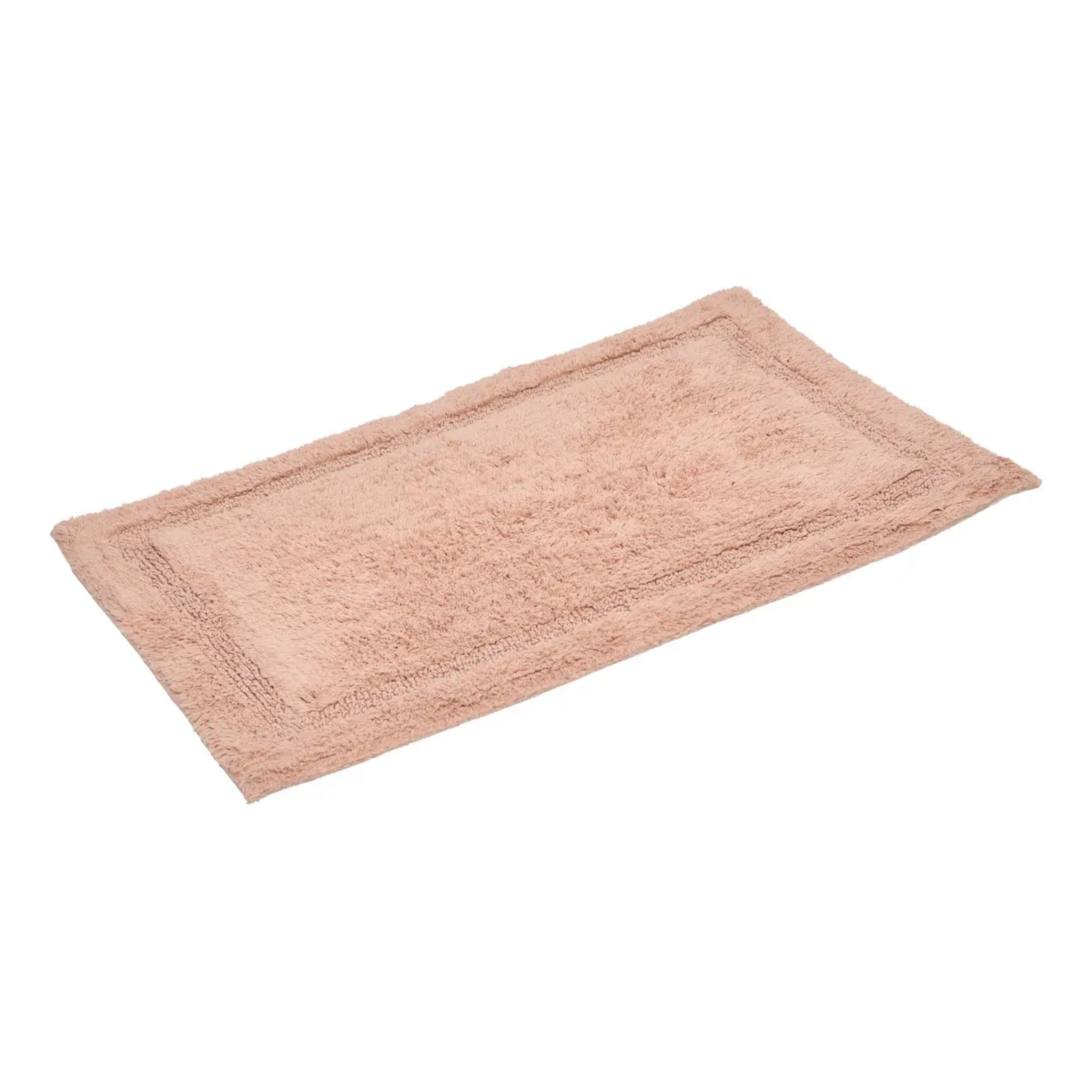 Tapis de bain fluffy Colorama 50x75cm rose