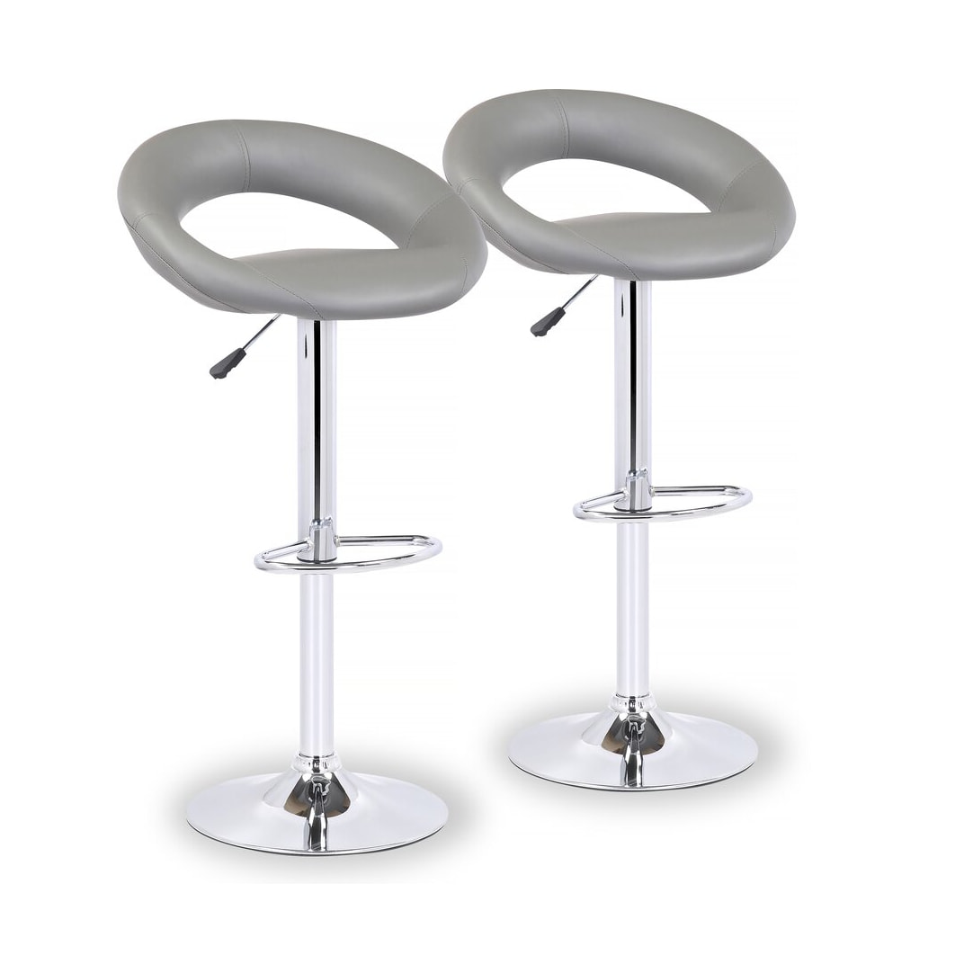 Lot de 2 tabourets de bar "Bellini" - Gris