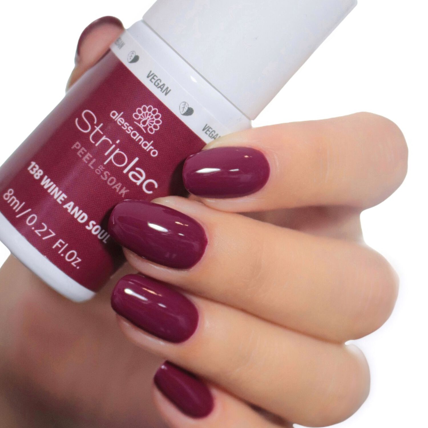 Striplac Peel or Soak - Vernis Semi-permanent - 138 Wine And Soul 8 ml