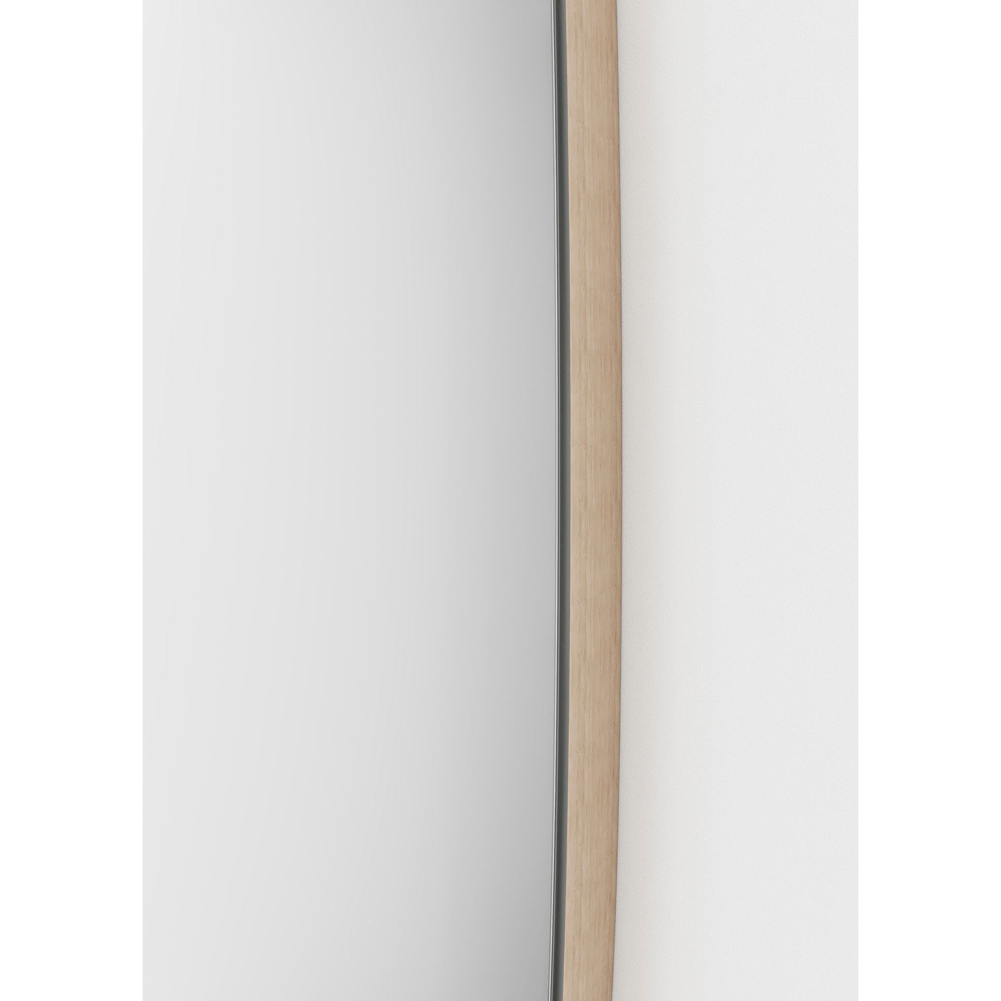 Espejo irregular Singular aglomerado roble claro 60x47x2 cm