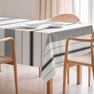 Nappe imprimée anti-tâches MALIBÚ ANTHRACITE