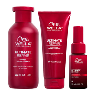 WELLA PROFESSIONALS Kit Ultimate Repair Shampoo 250ml + Conditioner 200ml + Night Serum 30ml