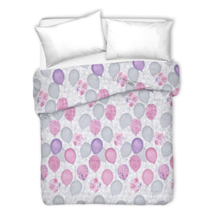 Copriletto di cotone palloncini rosa