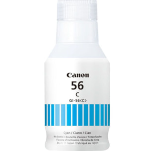 Cartouche d'encre CANON Bouteille d'Encre GI-56 Cyan - 4409C001