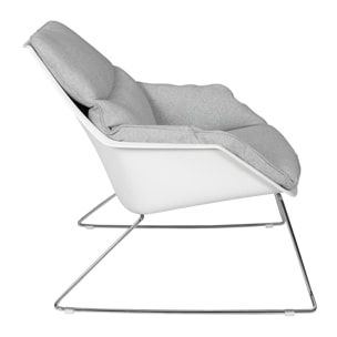 Fauteuil Mora Tissu Gris