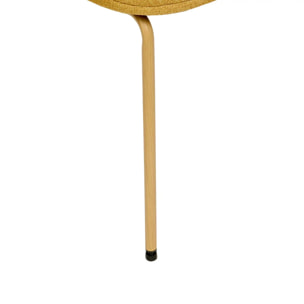 Chaise Neora en Tissu Jaune Ocre L58xl46xH82 cm