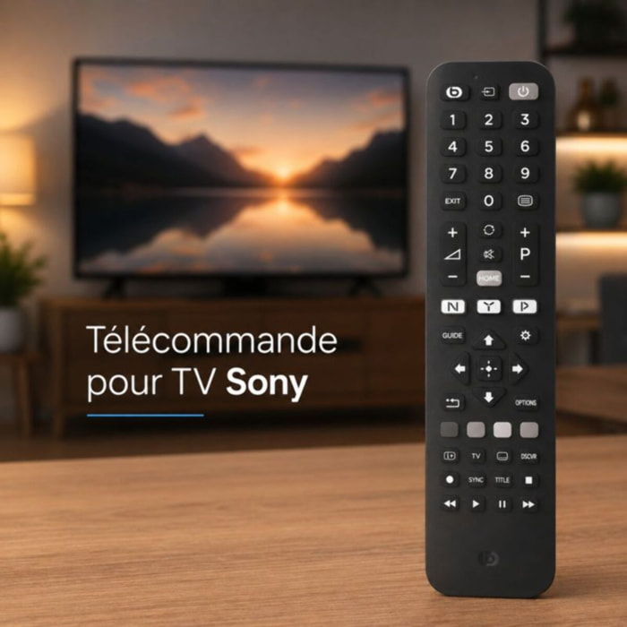 Télécommande ESSENTIELB pour TV Sony
