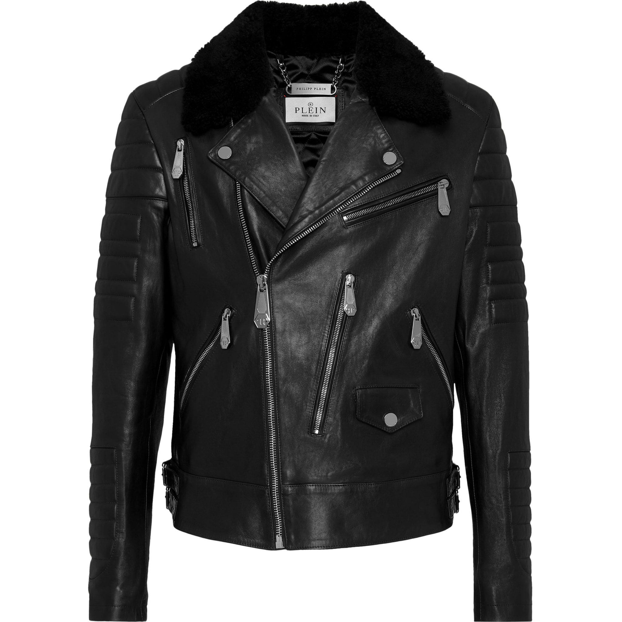 PHILIPP PLEIN Biker de cuero