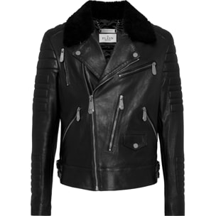 PHILIPP PLEIN Biker de cuero