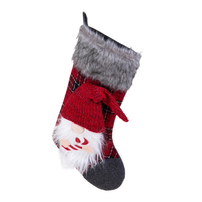 Calza scozzese con gnomo - Pezzi 3 - ROSSO - Bianchi Dino SpA