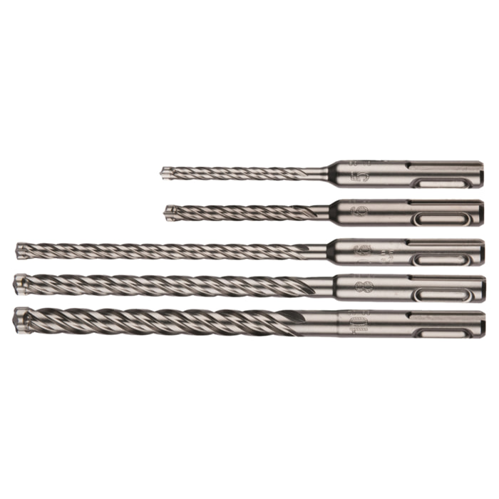 Juego de 5 brocas MAKITA SDS-Plus 4 TCT NEMESIS II - B-58992