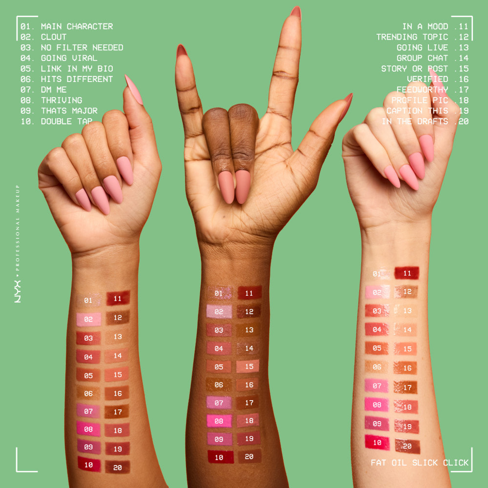 NYX Professional Makeup FAT OIL SLICK CLICK Baume à lèvres GOING LIVE