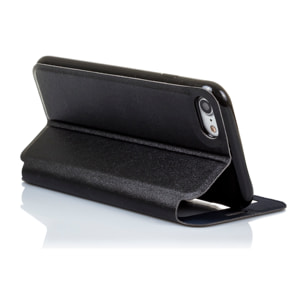 DAM CUSTODIA A LIBRO CON CHIUSURA MAGNETICA A FINESTRA Iphone 7/ Iphone 8 7x1x14 Cm. Colore nero