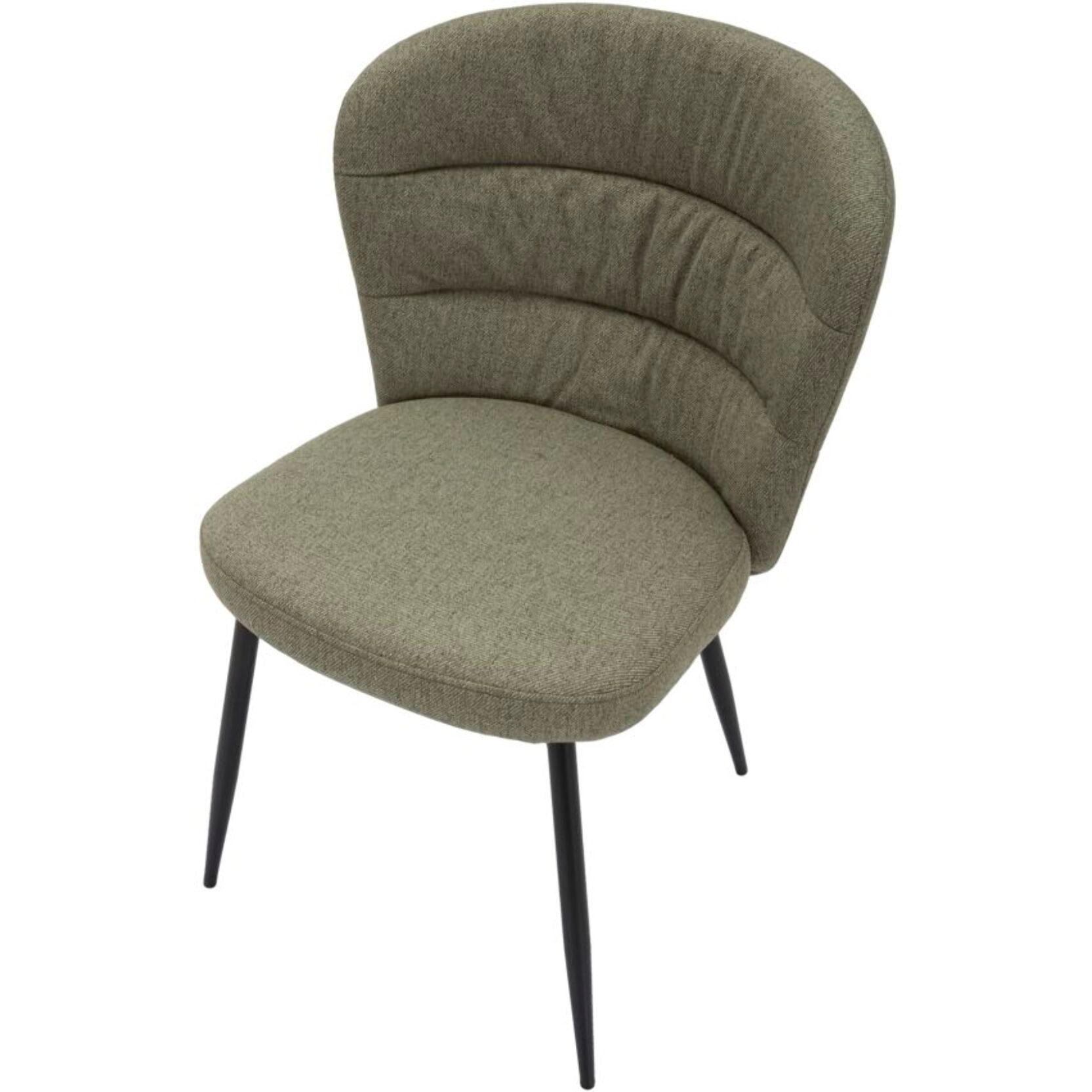 SEDIA LOSANNA VERDE SET 2 PZ CM 58X60,5X85