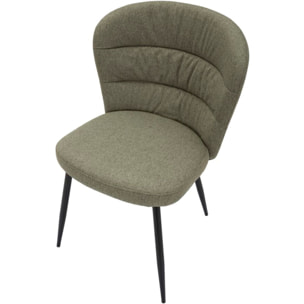 SEDIA LOSANNA VERDE SET 2 PZ CM 58X60,5X85