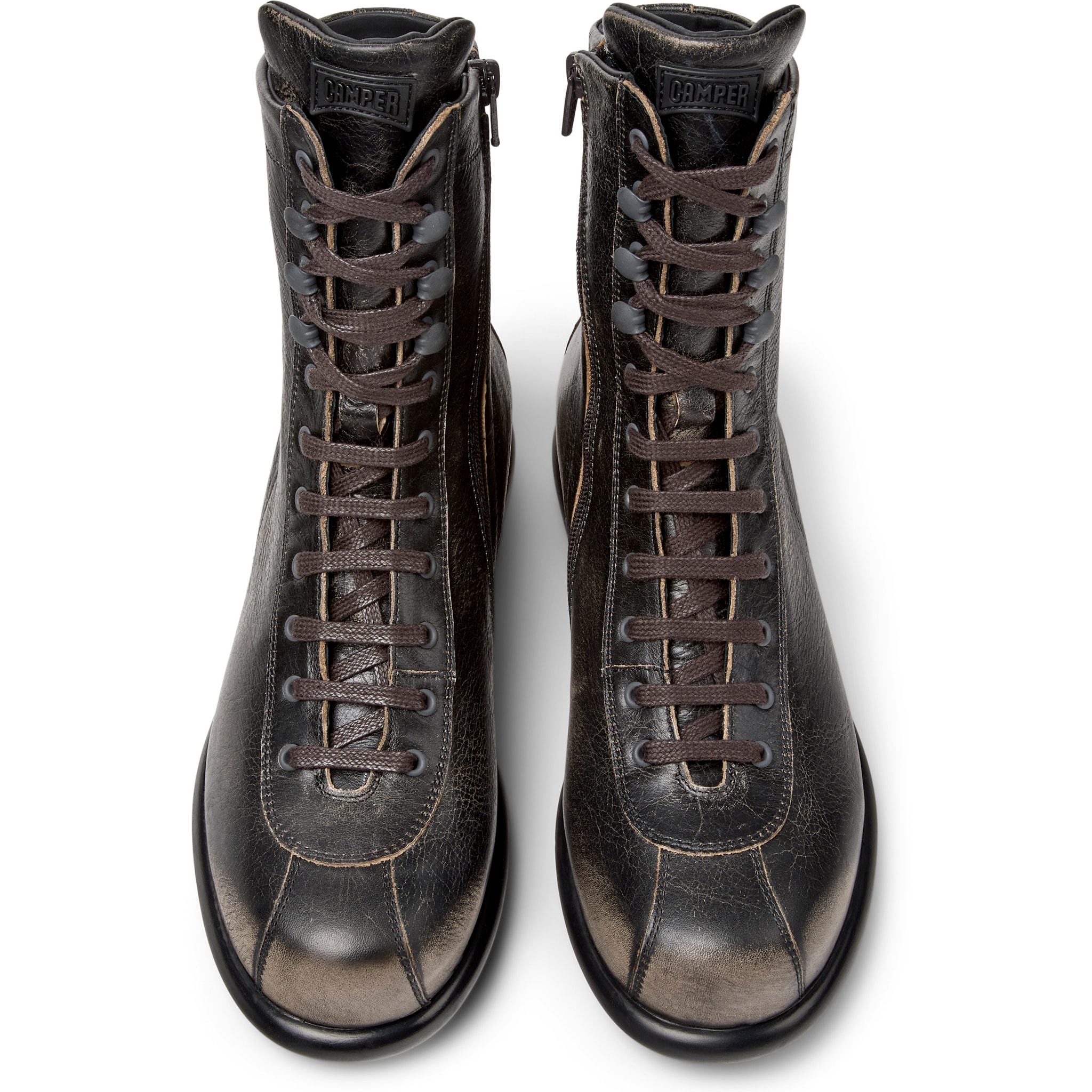 Botines - CAMPER Pelotas Ariel - Gris - Cuero liso