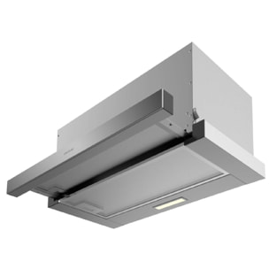 Cecotec Campana Extractora Telescópica de 60cm Bolero Flux TLM 603500 Inox A. Mo