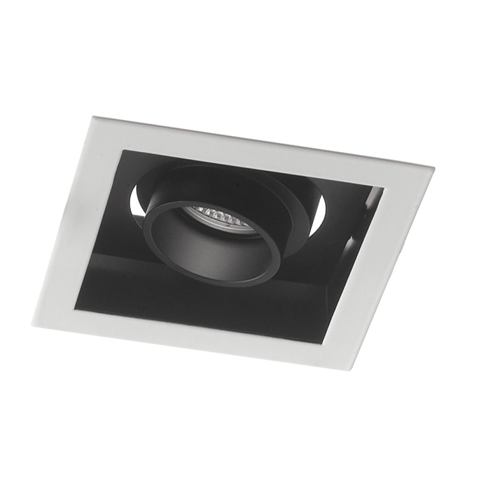 Incasso LED APOLLO antiriflesso in bianco e nero con luce spot orientabile 20W 4000K (luce naturale)