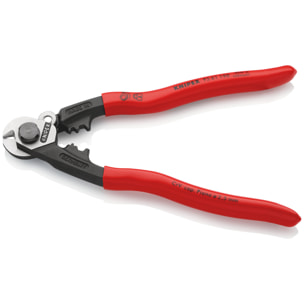 Pince coupe-câble KNIPEX avec 2 profils de sertissage - 190mm de longueur - 5mm de coupe - 95 61 190
