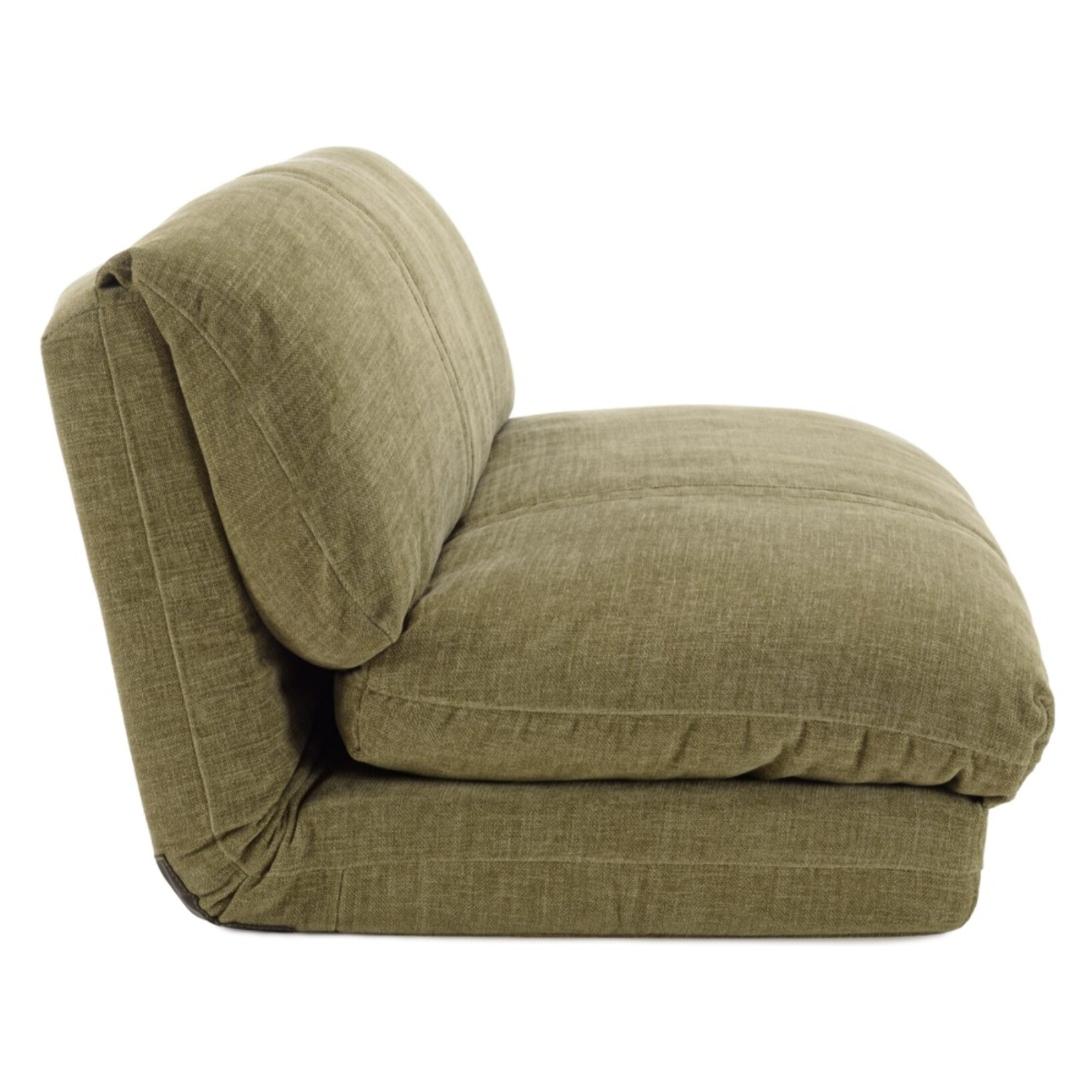 ANGELE - Chauffeuse convertible 2 places en tissu couleur vert