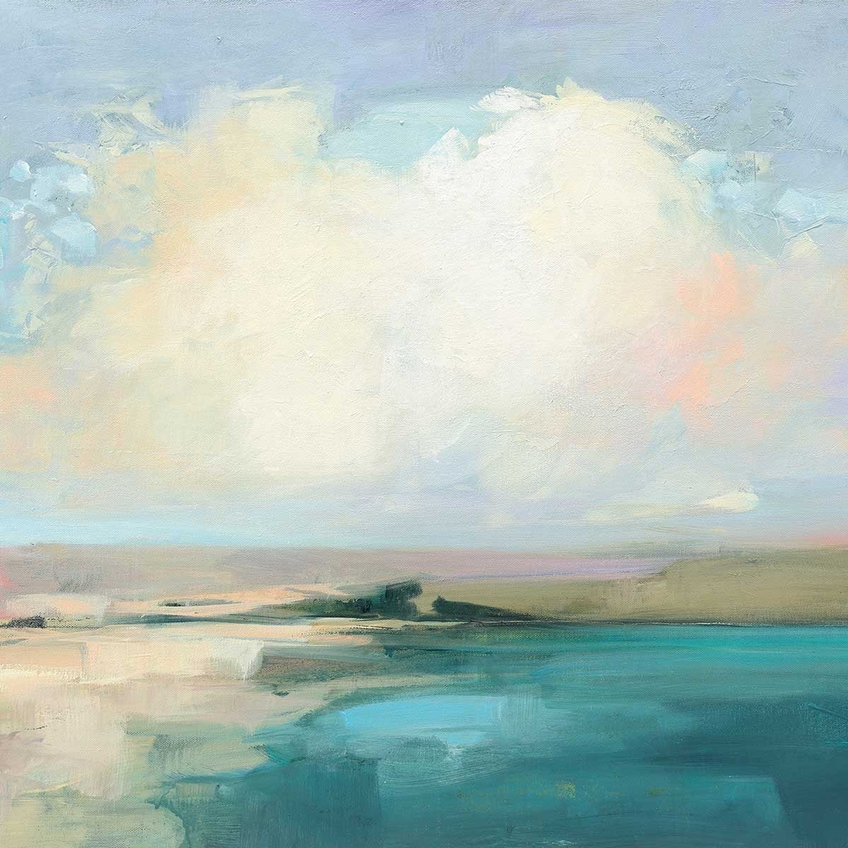 Tableau abstrait Ciel sur la côte Tableau alu Dibond