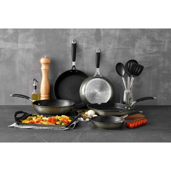 Sartén Ø28x5,2cm en Aluminio forjado MIDNIGHT Bergner