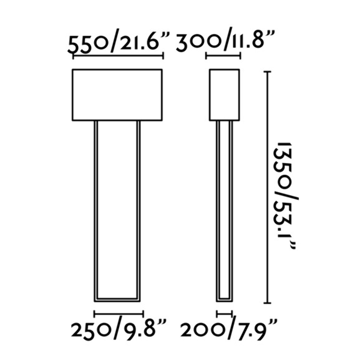 VESPER Lampadaire marron