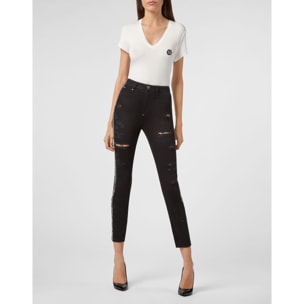 PHILIPP PLEIN Miss High Waist Jegging Stripes