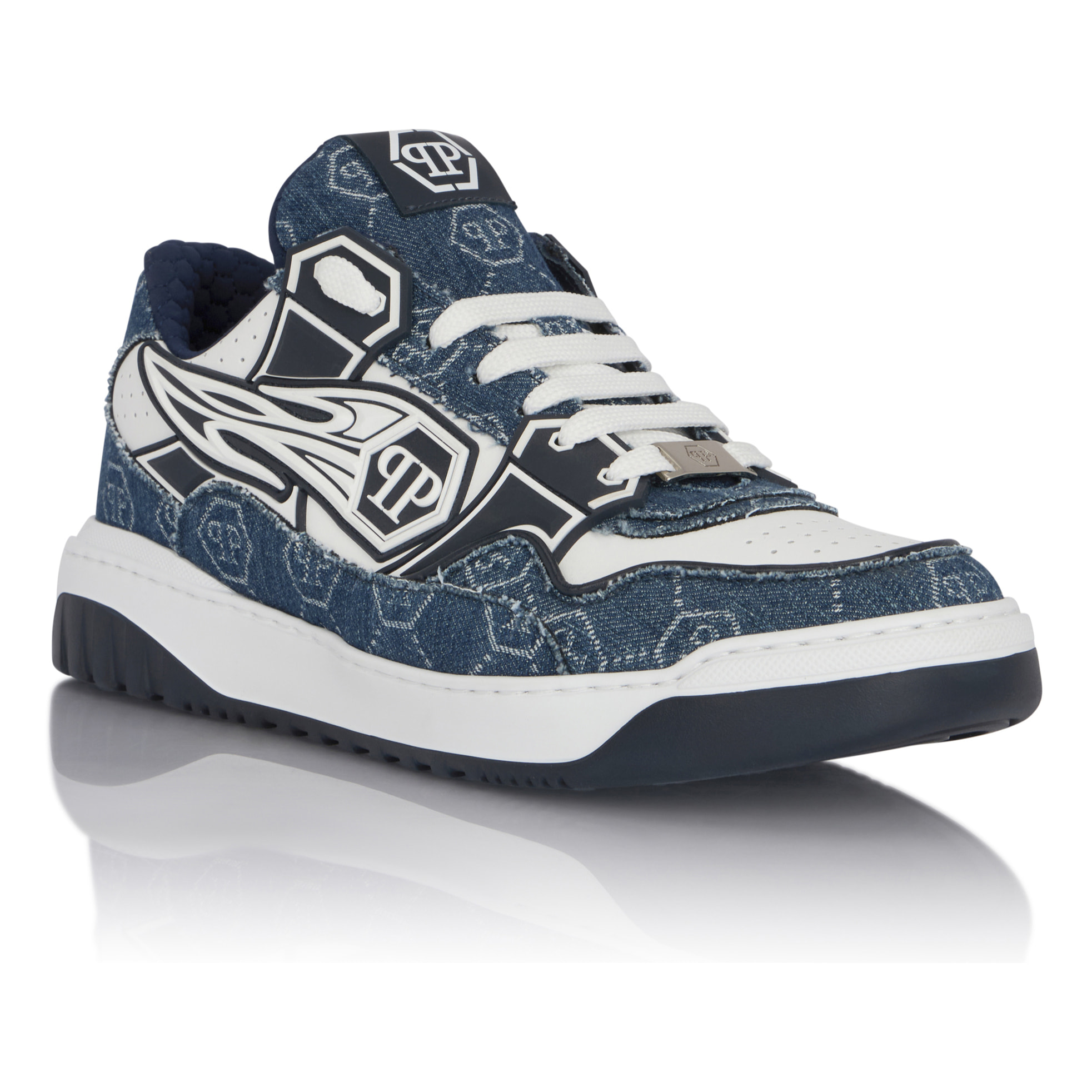 PHILIPP PLEIN Low-Top Sneakers Moonwalker Denim
