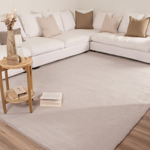 AVA - Tapis doux à poils longs lavable en machine - Gris
