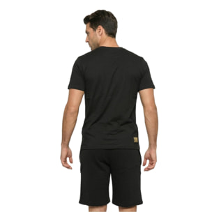 Camiseta dorada de manga corta para hombre