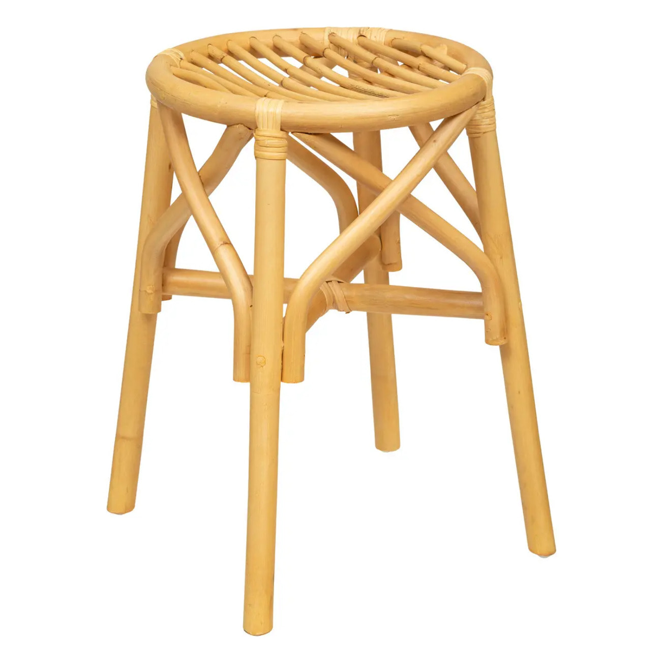 Tabouret "Aoni" en rotin 31x31cm