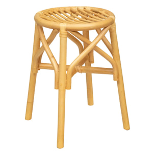 Tabouret "Aoni" en rotin 31x31cm