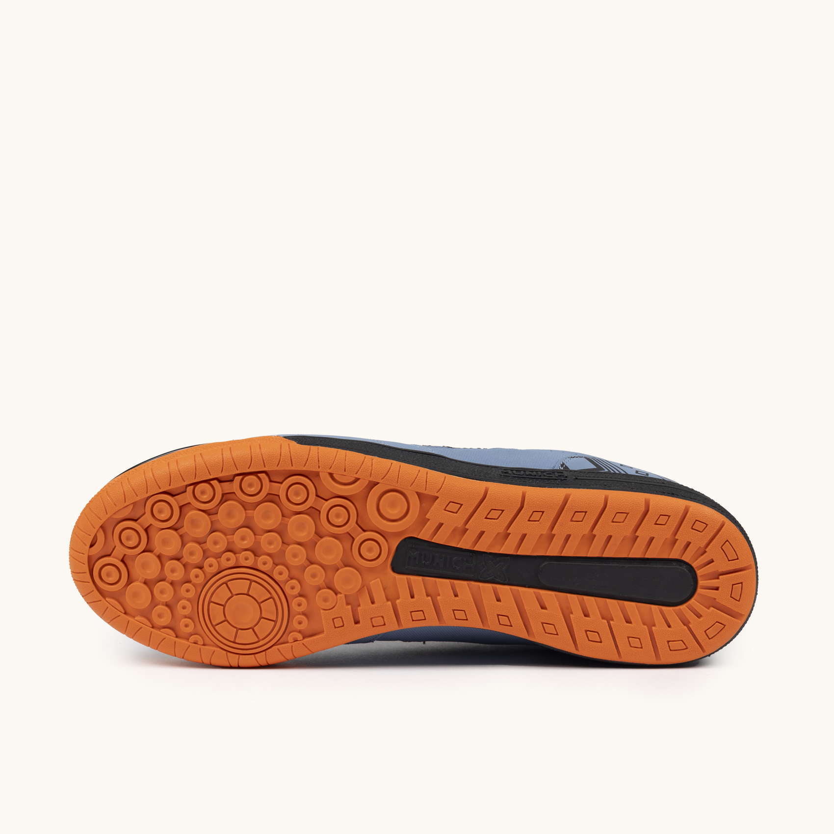 MUNICH G-3 449 Zapatillas de fútbol sala azul lavanda y negro con naranja