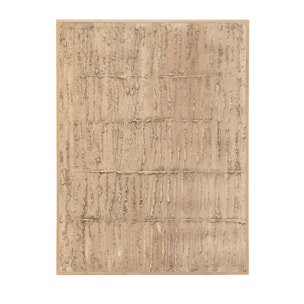 Tableau beige décoratif sur coton avec cadre en bois peint à la main à la peinture à l'huile en différentes tailles