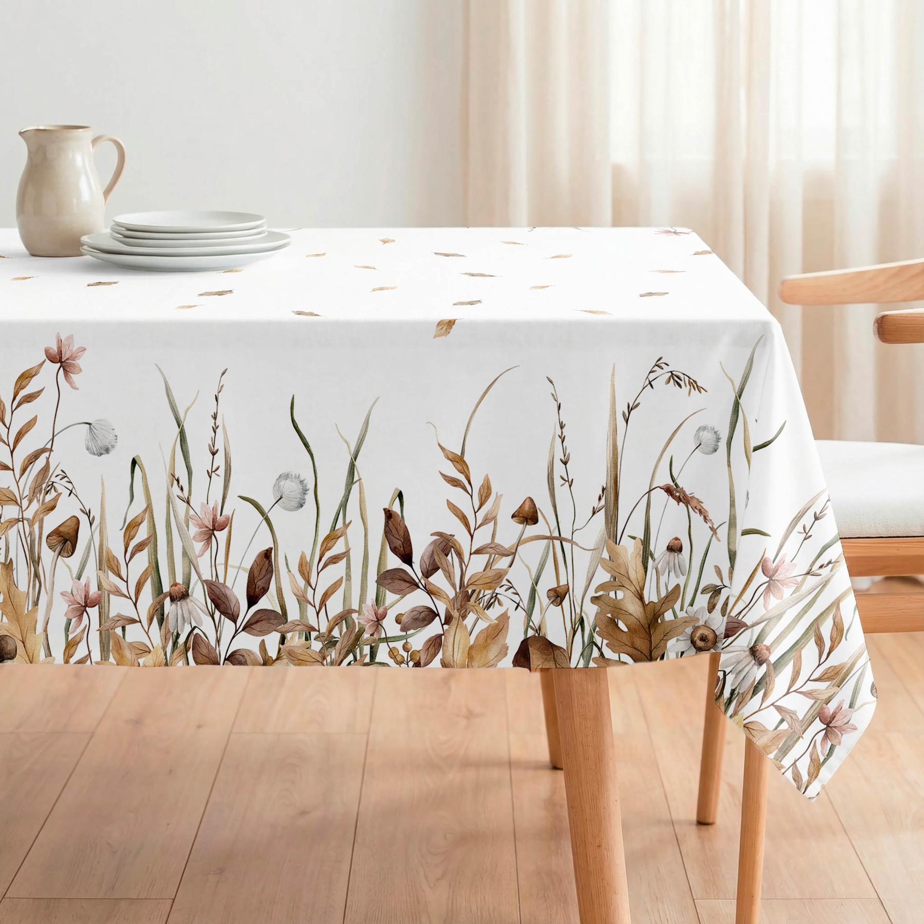 Nappe anti-taches KAIRO OCRE - coton mélangé