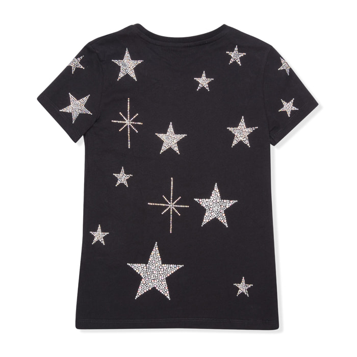 PHILIPP PLEIN T-shirt Round Neck SS "Shiny Signature"