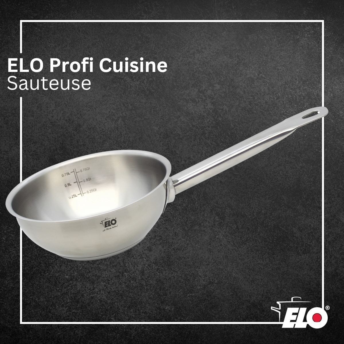 Sauteuse en acier inoxydable 18/8 Elo Profi Cuisine