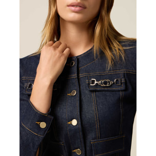 Oltre - Chaqueta de mezclilla - Azul