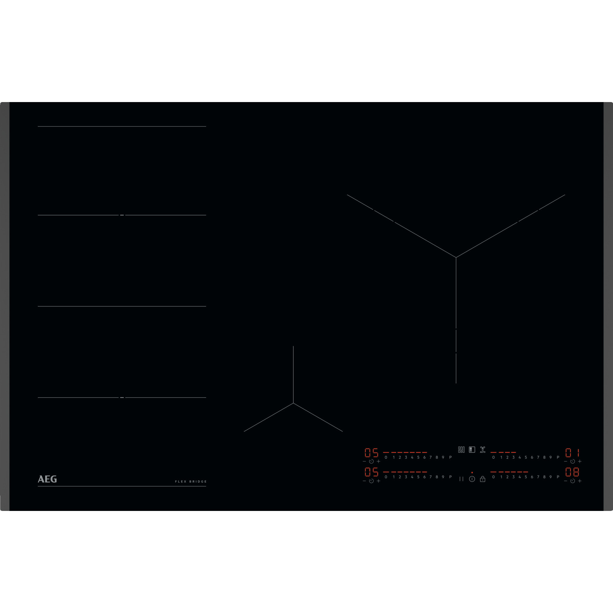 AEG Placa de inducción Serie 6000 Flex Bridge de 80 cm TI84IS00FB
