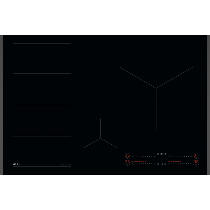 AEG Placa de inducción Serie 6000 Flex Bridge de 80 cm TI84IS00FB